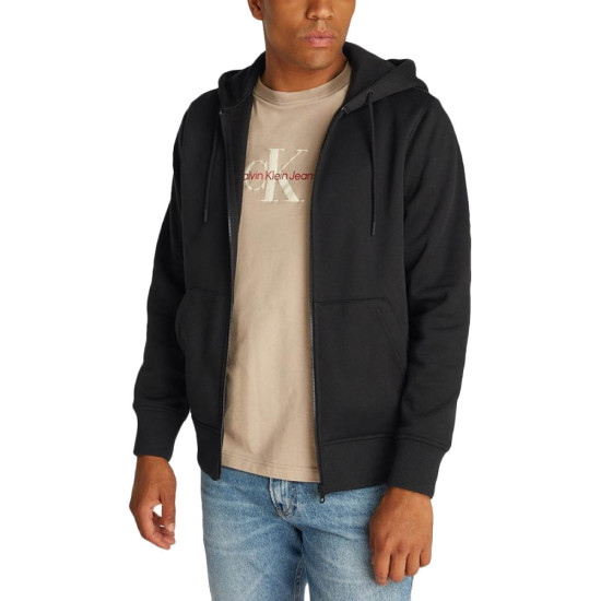 Calvin Klein Ανδρική ζακέτα Logo Tape Zip Through Hoodie